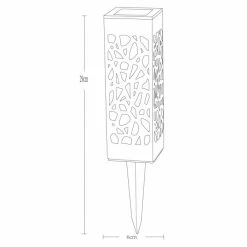Globo ARRGO 16er Set Solarleuchte LED Anthrazit, 1-flammig -Günstiges Solarleuchten Geschäft globo arrgo 16er set solarleuchte 33008a 16 10