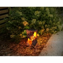 Globo BAUM Solarleuchte LED Weiß, Holzoptik, 1-flammig