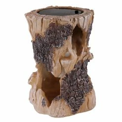 Globo BAUM Solarleuchte LED Wei&szlig;, Holzoptik, 1-flammig -Günstiges Solarleuchten Geschäft globo baum solarleuchte 36515 3