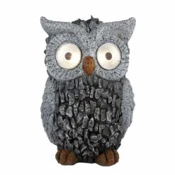 Globo EULE Solarleuchte LED Grau, 2-flammig -Günstiges Solarleuchten Geschäft globo eule solarleuchte 33204 3