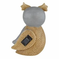 Globo EULE Solarleuchte LED Grau, Braun, 7-flammig -Günstiges Solarleuchten Geschäft globo eule solarleuchte 33519 do1 3