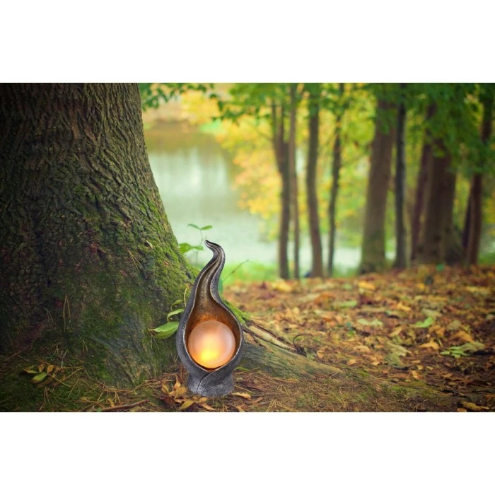 Globo FLAME Solarleuchte LED Silber, 36-flammig 3 Globo FLAME Solarleuchte LED Silber, 36-flammig