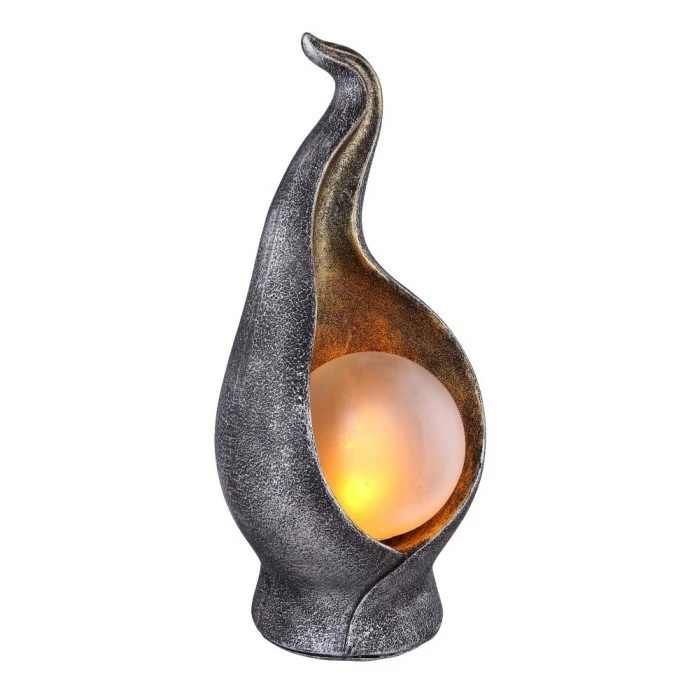 Globo FLAME Solarleuchte LED Silber, 36-flammig 4 Globo FLAME Solarleuchte LED Silber, 36-flammig – Bild 2