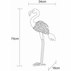 Globo FLAMINGO Solarleuchte LED Pink, 1-flammig -Günstiges Solarleuchten Geschäft globo flamingo solarleuchte 33202 8
