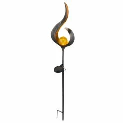 Globo FLAMMO Solar-Dekoleuchte LED Bronze, 1-flammig -Günstiges Solarleuchten Geschäft globo flammo solar dekoleuchte 33465 3
