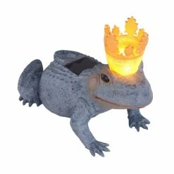 Globo FROSCHKÖNIG Solarleuchte LED Grau, 1-flammig