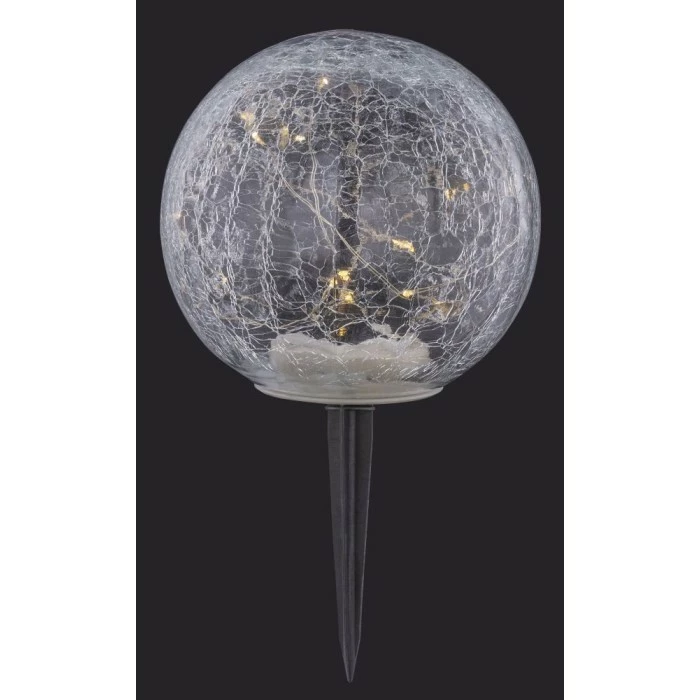 Globo FROST Solarleuchte LED Schwarz, 15-flammig 7 Globo FROST Solarleuchte LED Schwarz, 15-flammig – Bild 5