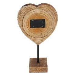 Globo HERZ Solarleuchte LED Schwarz, Holzoptik, 13-flammig -Günstiges Solarleuchten Geschäft globo herz solarleuchte 36513 4