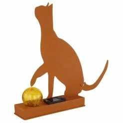 Globo KATZE Solarleuchte LED Rostfarben, 1-flammig -Günstiges Solarleuchten Geschäft globo katze solarleuchte 33896 do1 2