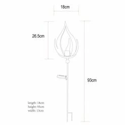 Globo LAVA Solarleuchte LED Schwarz, 10-flammig -Günstiges Solarleuchten Geschäft globo lava solarleuchte 334762 6
