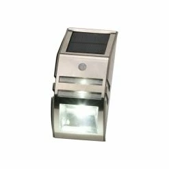 Globo LOGAN Solarleuchte LED Schwarz, 2-flammig, Bewegungsmelder