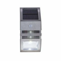 Globo LOGAN Solarleuchte LED Schwarz, 2-flammig, Bewegungsmelder -Günstiges Solarleuchten Geschäft globo logan solarleuchte 334812 4