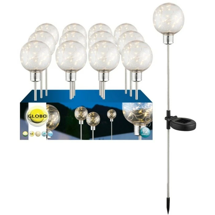 Globo MIMO 12er Set Solarleuchte LED Klar, 20-flammig 3 Globo MIMO 12er Set Solarleuchte LED Klar, 20-flammig