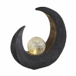 Globo MOND Solarleuchte LED Braun, 1-flammig -Günstiges Solarleuchten Geschäft globo mond solarleuchte 33469 3