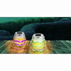 Globo MOSAIK 12er Set Solarleuchte LED, 1-flammig -Günstiges Solarleuchten Geschäft globo mosaik 12er set solarleuchte 3357 12 4