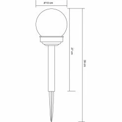Globo ORBI Solarleuchte LED Grau, 1-flammig 7 Globo ORBI Solarleuchte LED Grau, 1-flammig -Günstiges Solarleuchten Geschäft globo orbi solarleuchte 33699 12 2