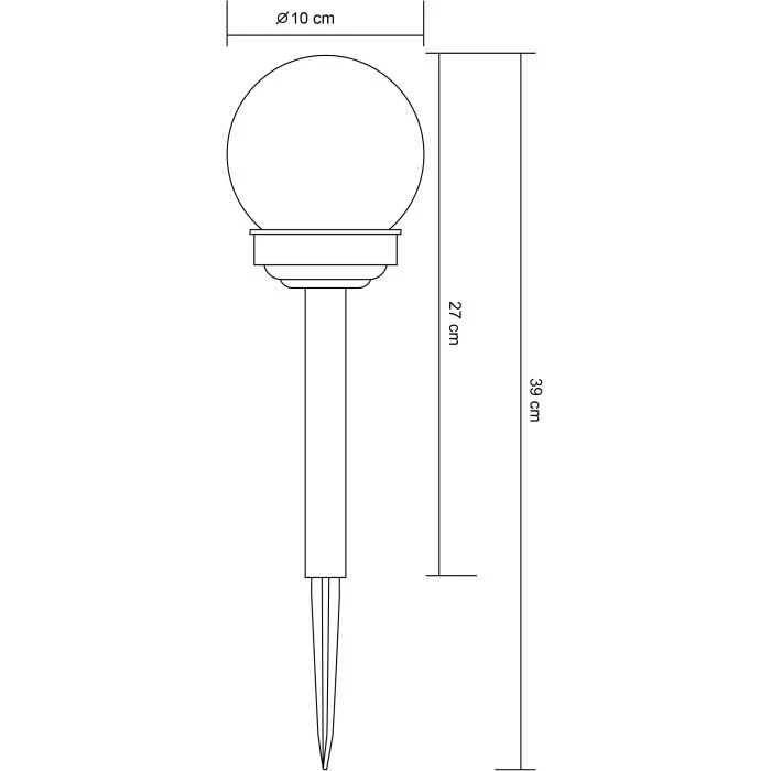 Globo ORBI Solarleuchte LED Grau, 1-flammig 5 Globo ORBI Solarleuchte LED Grau, 1-flammig – Bild 3