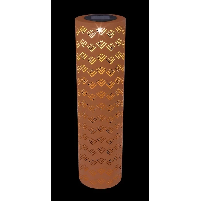 Globo REX Solarleuchte LED Rostfarben, 1-flammig 5 Globo REX Solarleuchte LED Rostfarben, 1-flammig – Bild 3