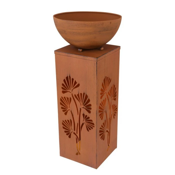 Globo REX Solarleuchte LED Rostfarben, 1-flammig 4 Globo REX Solarleuchte LED Rostfarben, 1-flammig – Bild 2