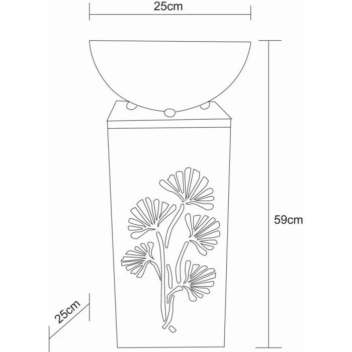Globo REX Solarleuchte LED Rostfarben, 1-flammig 9 Globo REX Solarleuchte LED Rostfarben, 1-flammig – Bild 7