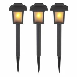 Globo SOLAR 3er Set Solarleuchte LED Schwarz, 10-flammig -Günstiges Solarleuchten Geschäft globo solar 3er set solarleuchte 33577 3 5