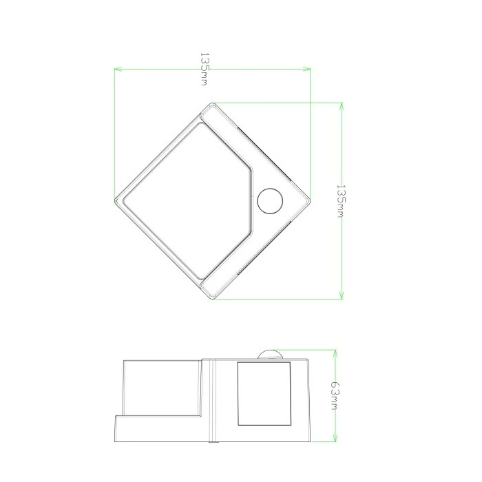 Globo Solar Außenwandleuchte LED Schwarz, 8-flammig, Bewegungsmelder 9 Globo Solar Außenwandleuchte LED Schwarz, 8-flammig, Bewegungsmelder – Bild 7