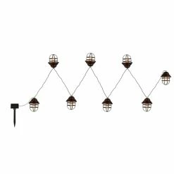 Globo Solar-Lichterkette LED Schwarz, 8-flammig 8 Globo Solar-Lichterkette LED Schwarz, 8-flammig -Günstiges Solarleuchten Geschäft globo solar lichterkette 33059 8 2
