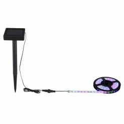 Globo Solar-Lichterkette LED Schwarz, 60-flammig