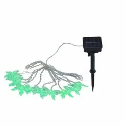 Globo Solar-Lichterkette LED Schwarz, 10-flammig, Farbwechsler -Günstiges Solarleuchten Geschäft globo solar lichterkette 33706 10 12