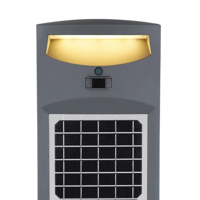 Globo Solar Sockelleuchte LED Anthrazit, 1-flammig, Bewegungsmelder 7 Globo Solar Sockelleuchte LED Anthrazit, 1-flammig, Bewegungsmelder – Bild 5