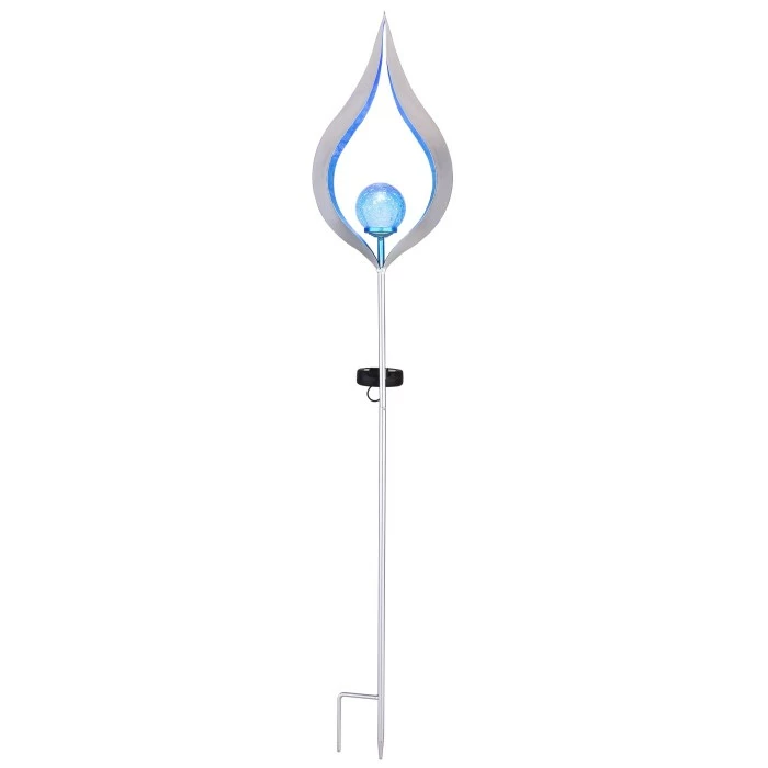 Globo SOLAR Solarleuchte LED Silber, 1-flammig 5 Globo SOLAR Solarleuchte LED Silber, 1-flammig – Bild 3