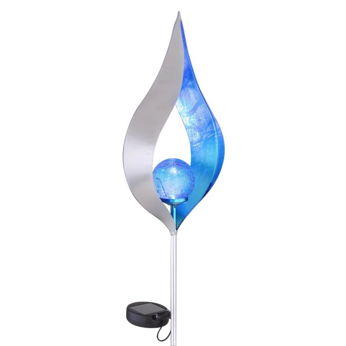 Globo SOLAR Solarleuchte LED Silber, 1-flammig 6 Globo SOLAR Solarleuchte LED Silber, 1-flammig – Bild 4