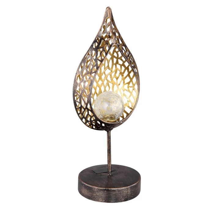 Globo SOLAR Solarleuchte LED Gold, Antik, 1-flammig 4 Globo SOLAR Solarleuchte LED Gold, Antik, 1-flammig – Bild 2