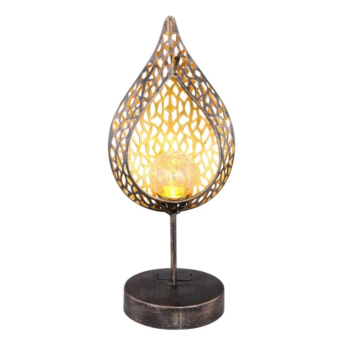 Globo SOLAR Solarleuchte LED Gold, Antik, 1-flammig 5 Globo SOLAR Solarleuchte LED Gold, Antik, 1-flammig – Bild 3