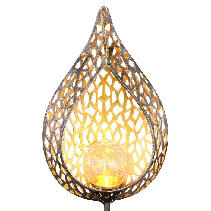 Globo SOLAR Solarleuchte LED Gold, Antik, 1-flammig 6 Globo SOLAR Solarleuchte LED Gold, Antik, 1-flammig – Bild 4