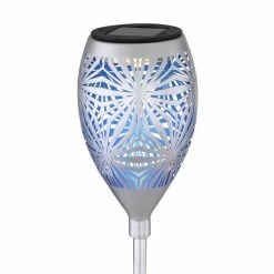 Globo SOLAR Solarleuchte LED Blau, Schwarz, Grau, 1-flammig -Günstiges Solarleuchten Geschäft globo solar solarleuchte 33537s 2
