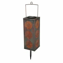 Globo SOLAR Solarleuchte LED Gr&uuml;n, Kupferfarben, 1-flammig