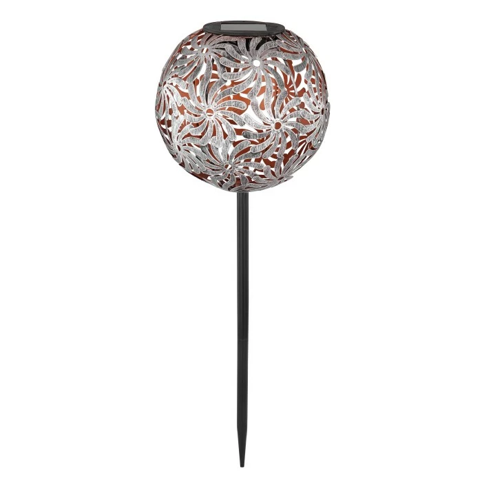 Globo SOLAR Solarleuchte LED Silber, 1-flammig 4 Globo SOLAR Solarleuchte LED Silber, 1-flammig – Bild 2