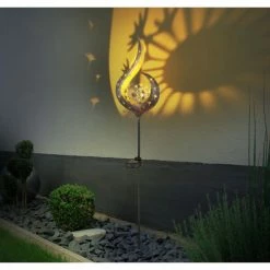 Globo Solar-Stehleuchte LED Gold, Bronze, 1-flammig