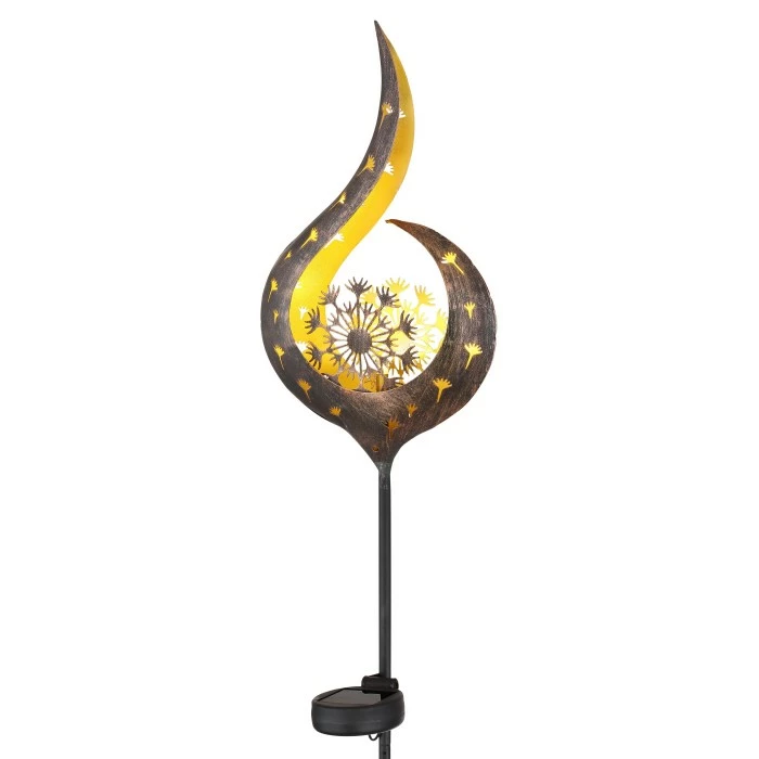 Globo Solar-Stehleuchte LED Gold, Bronze, 1-flammig 7 Globo Solar-Stehleuchte LED Gold, Bronze, 1-flammig – Bild 5