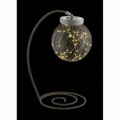 Globo Solar Tischleuchte LED Rostfarben, 50-flammig