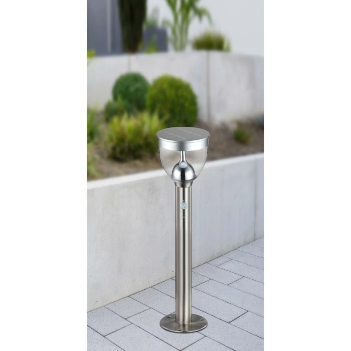 Globo Solar-Wegeleuchte LED Edelstahl, 20-flammig, Bewegungsmelder 3 Globo Solar-Wegeleuchte LED Edelstahl, 20-flammig, Bewegungsmelder