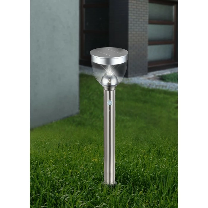 Globo Solar-Wegeleuchte LED Edelstahl, 20-flammig, Bewegungsmelder 9 Globo Solar-Wegeleuchte LED Edelstahl, 20-flammig, Bewegungsmelder – Bild 7