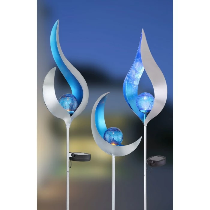 Globo Solarleuchte LED Silber, 1-flammig 7 Globo Solarleuchte LED Silber, 1-flammig – Bild 5