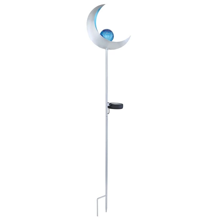 Globo Solarleuchte LED Silber, 1-flammig 5 Globo Solarleuchte LED Silber, 1-flammig – Bild 3