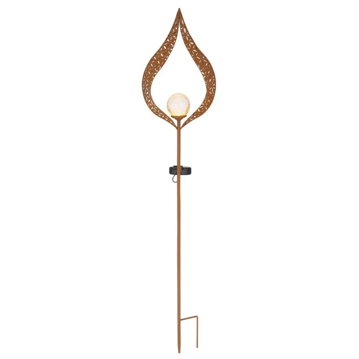 Globo Solarleuchte LED Rostfarben, 1-flammig 5 Globo Solarleuchte LED Rostfarben, 1-flammig – Bild 3