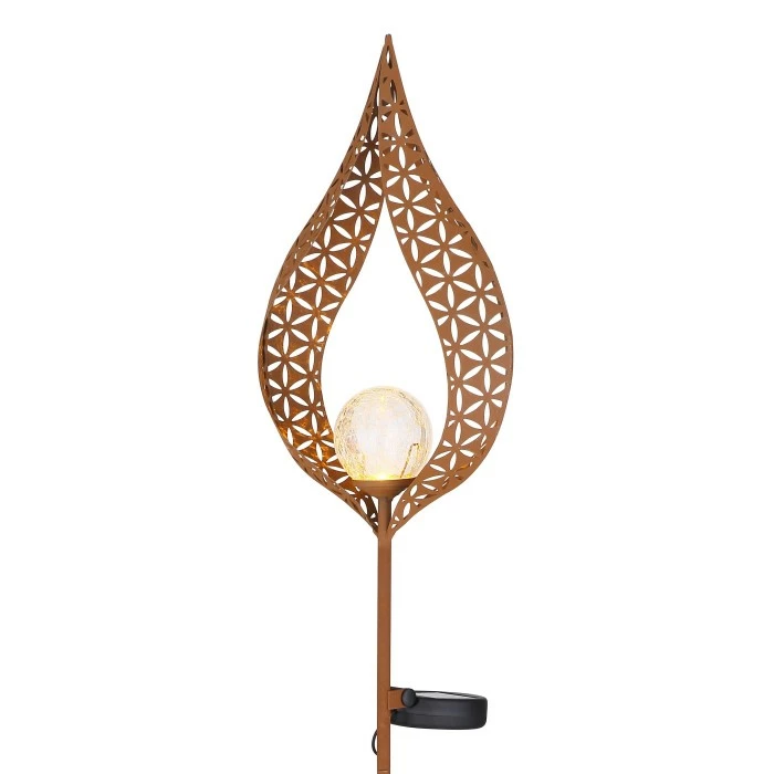 Globo Solarleuchte LED Rostfarben, 1-flammig 6 Globo Solarleuchte LED Rostfarben, 1-flammig – Bild 4