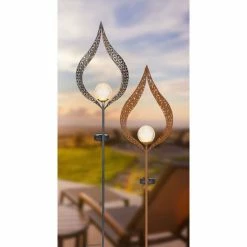 Globo Solarleuchte LED Rostfarben, 1-flammig 14 Globo Solarleuchte LED Rostfarben, 1-flammig -Günstiges Solarleuchten Geschäft globo solarleuchte 334670r 4