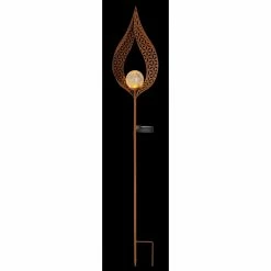 Globo Solarleuchte LED Rostfarben, 1-flammig 15 Globo Solarleuchte LED Rostfarben, 1-flammig -Günstiges Solarleuchten Geschäft globo solarleuchte 334670r 5