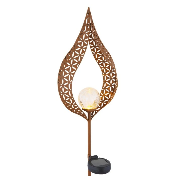 Globo Solarleuchte LED Rostfarben, 1-flammig 10 Globo Solarleuchte LED Rostfarben, 1-flammig – Bild 8